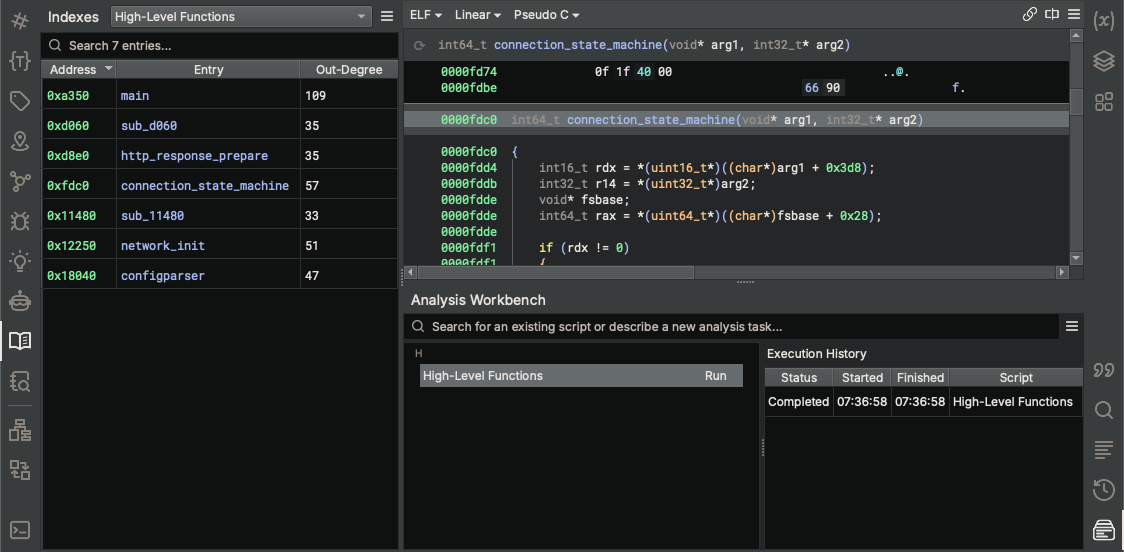 Run Analysis Workbench Script