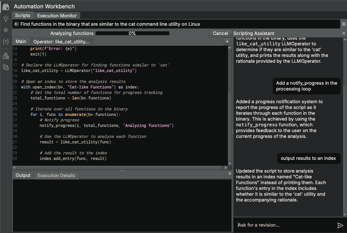 Run Automation Workbench Script